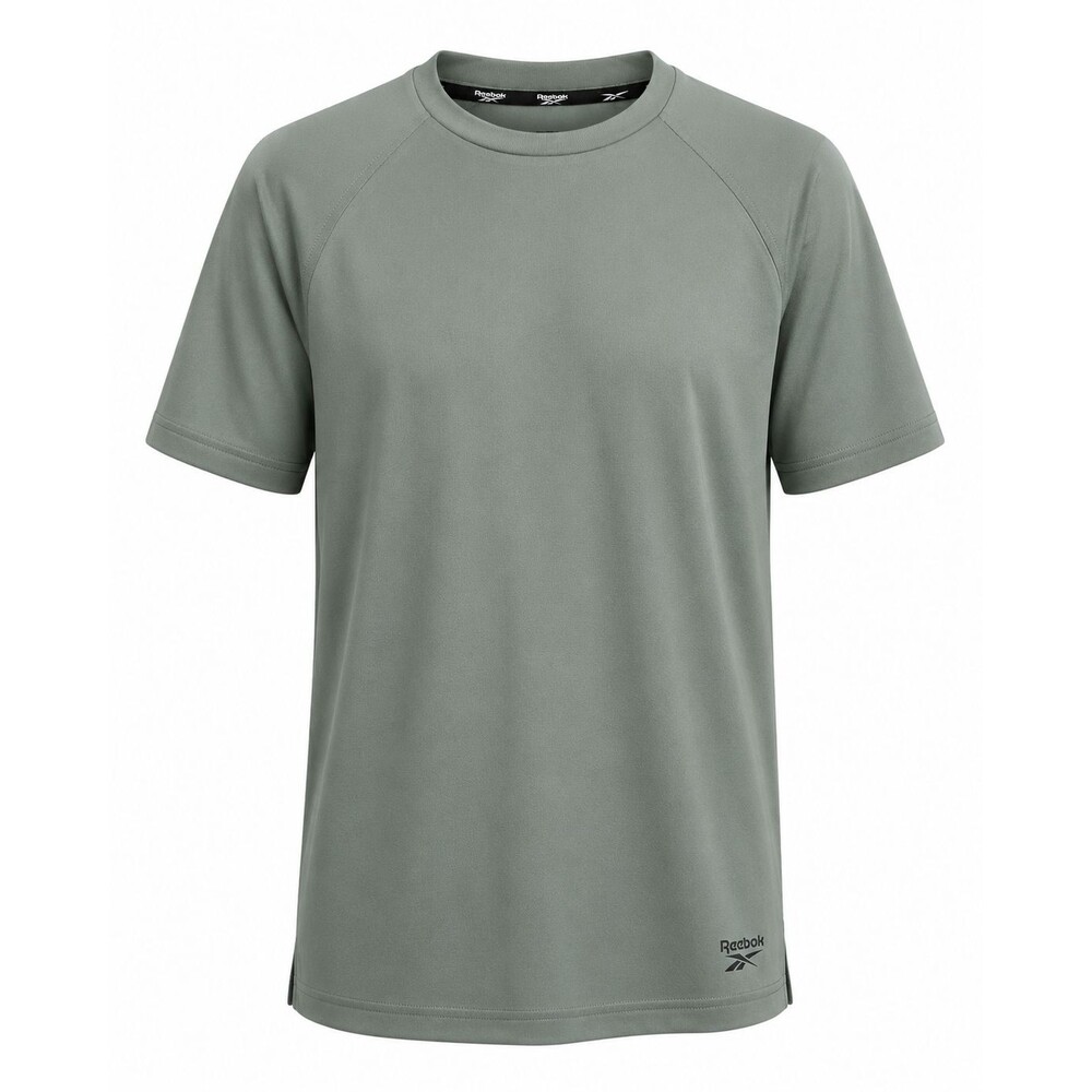 Reebok Sonic Bolt Raglan Athletic Shirt Men's Medium Iceberg Green Performance T